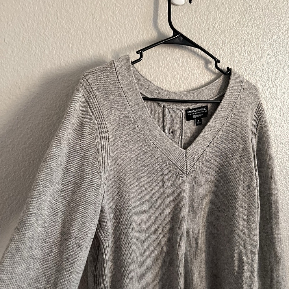 Womens Banana Republic Italian Filpucci Merino Wool Cashmere Blend Sweater Large - Picture 9 of 9